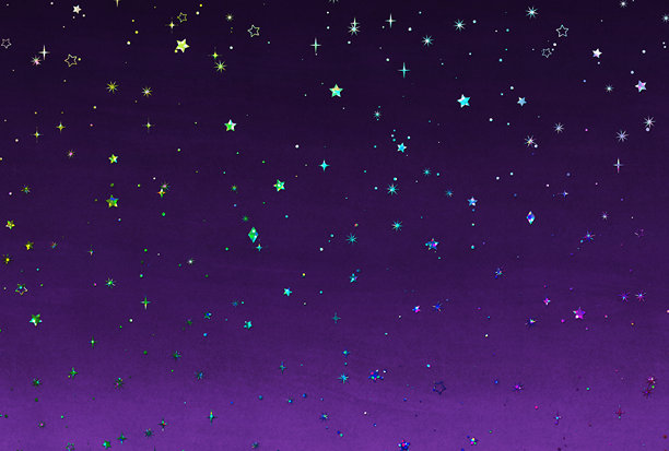 美丽的夜空水彩风格插图图片下载