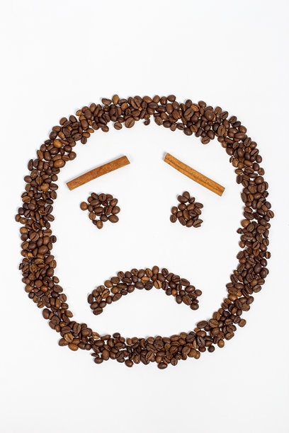 用咖啡豆制作的情感表情符号，咖啡豆制作的情感图片下载