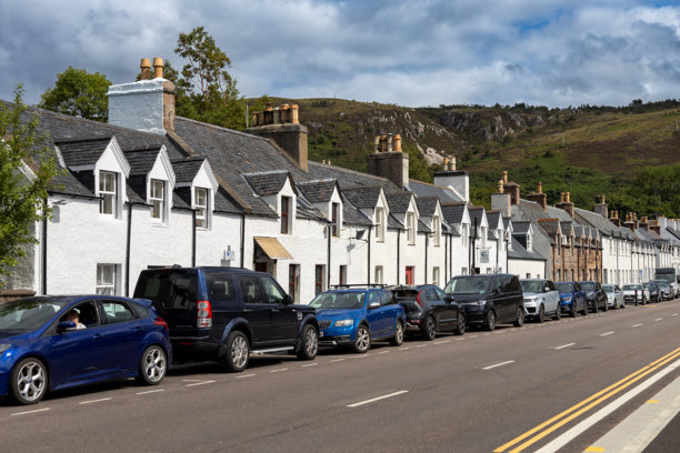 苏格兰乌拉普尔镇的风景街景图片下载