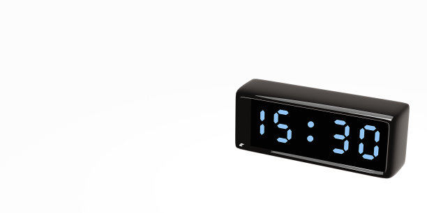 数字时钟插图。3D渲染。图片下载
