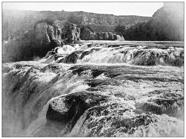 美国历史地标：爱达荷州肖松尼瀑布和急流图片下载