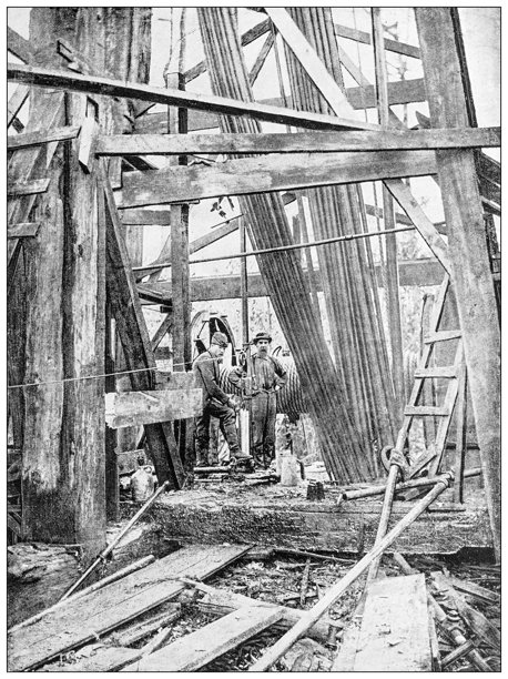 美国历史地标：石油钻探图片下载