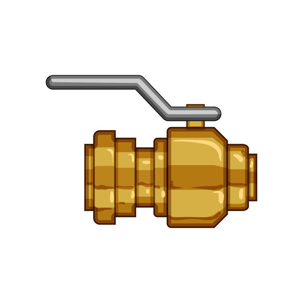 维修水管阀门卡通矢量插图图片下载