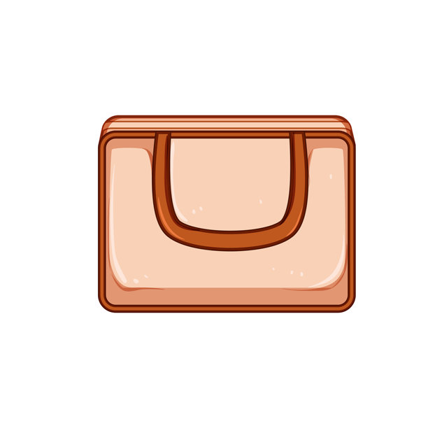 时尚化妆包卡通矢量插图图片下载