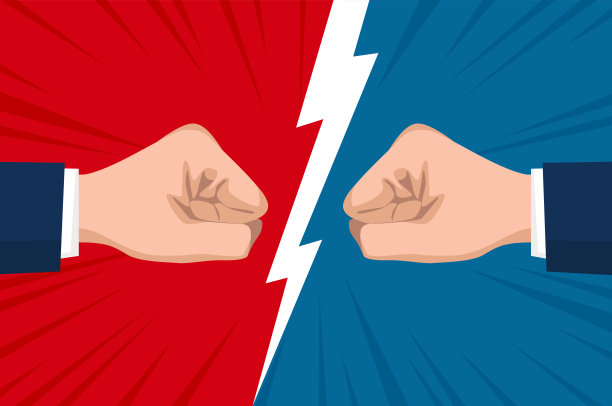 商业冲突、竞争与对抗图片下载