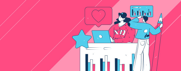 平面矢量插图展示商务人士在工作场景中操作图片下载