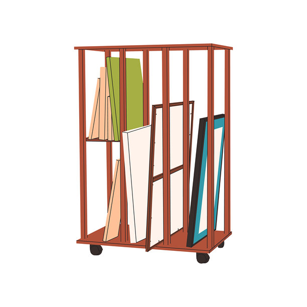 画框工具的矢量集合。画框工作坊。刺绣拉伸、玻璃安装、框架修复。木质条框。图片下载