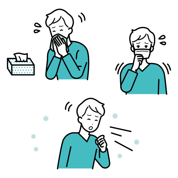 身体不适男子插画集图片下载