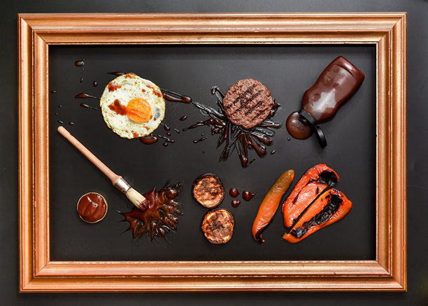 创意的烧烤酱图片图片下载