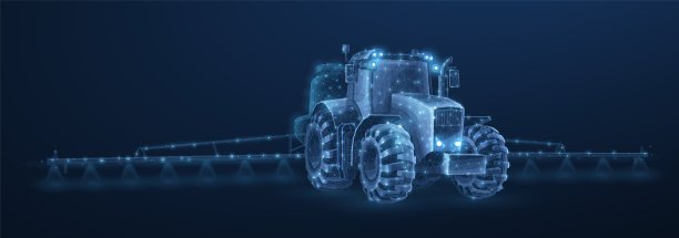 农用拖拉机灌溉：作物栽培、大豆种植、农艺师图片下载