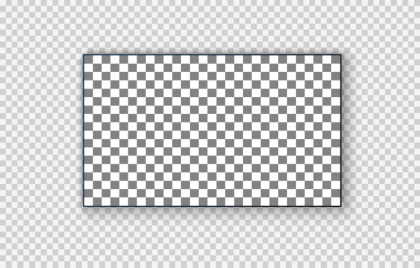 电视屏幕：现代时尚LED液晶面板，大型电脑显示器模型电视模板，透明背景上的等离子电视监视器矢量插画图片下载