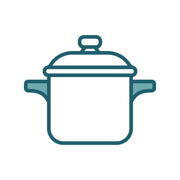 压力锅图标矢量设计模板，简单而干净图片下载