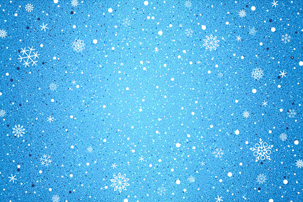 带有圣诞符号的横幅 - 蓝色背景上的雪花。雪白的冬季设计。图片下载