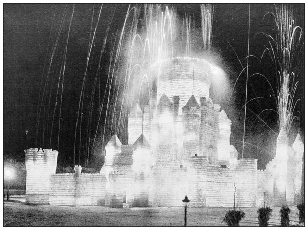 美国历史地标：明尼苏达州圣保罗冰宫图片下载