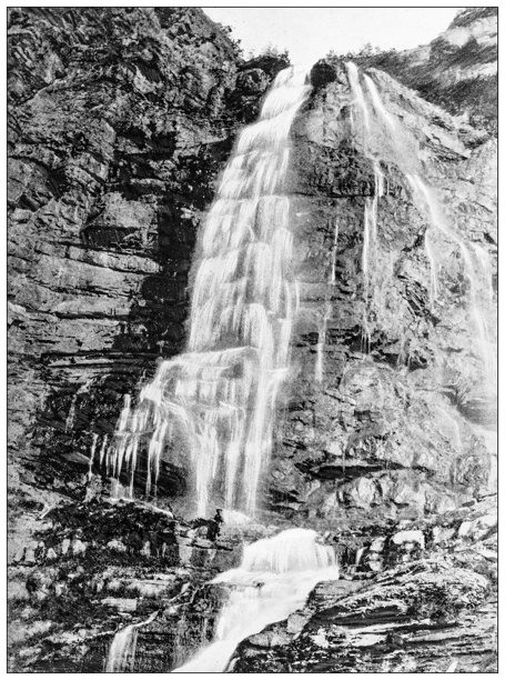 美国历史地标：犹他州普罗沃瀑布图片下载