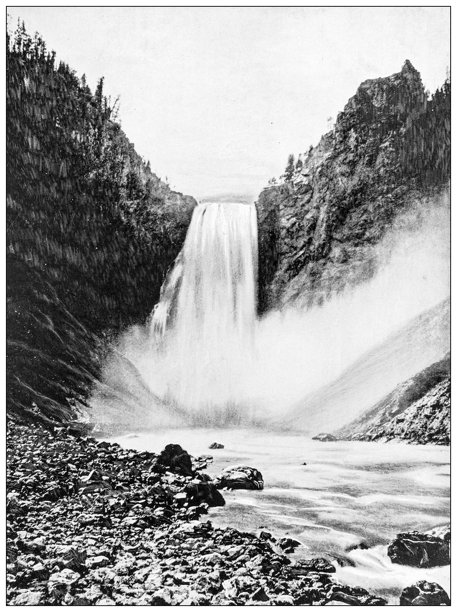 美国历史地标：黄石大瀑布图片下载