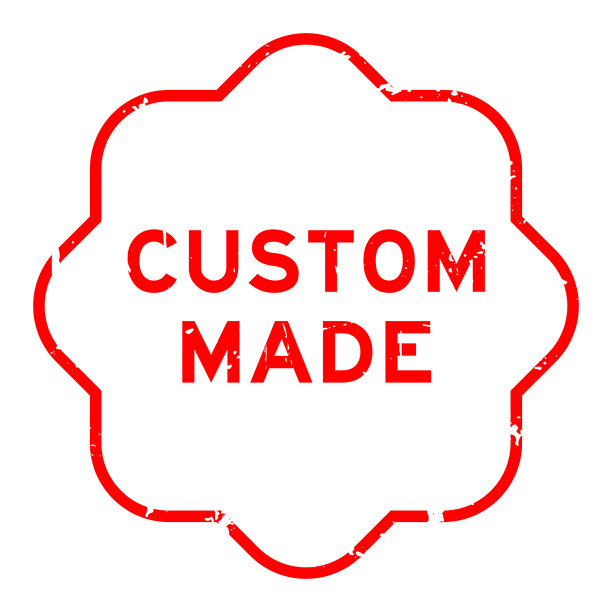 红色复古定制设计字样橡胶印章在白色背景上图片下载