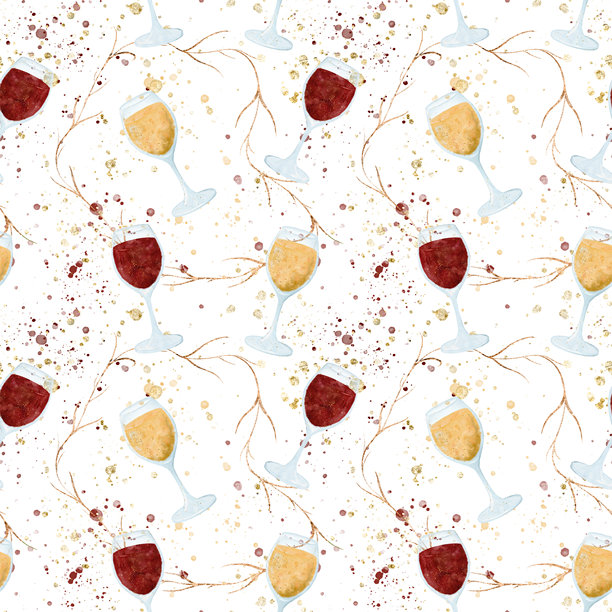 优雅的葡萄酒和飞溅图案，完美适用于各种庆祝主题和活动图片下载