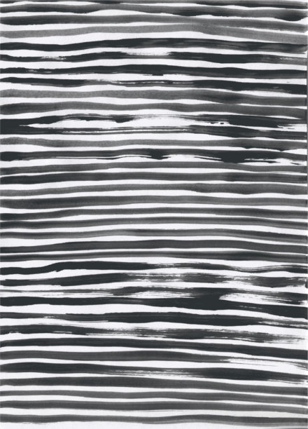 随意涂抹的窄水平线条在白色纸张背景上 - 带有水平排列条纹的插图 - 不均匀、凌乱、不完美的艺术作品，具有纹理效果的矢量图。图片下载