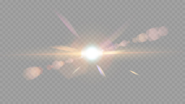 矢量透明阳光特殊镜头光晕效果免版税矢量素材图片下载