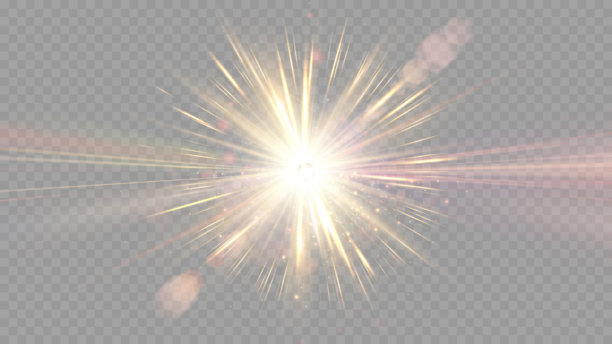 矢量透明阳光特殊镜头光晕效果免版税矢量素材图片下载