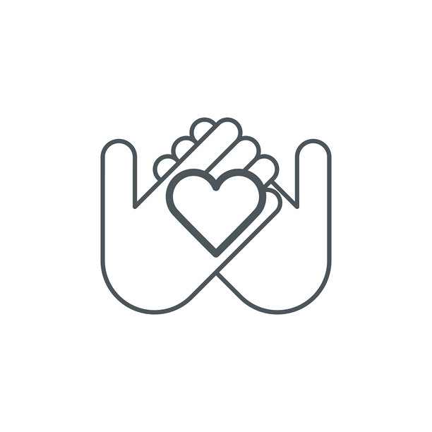 手握心的图标图片下载