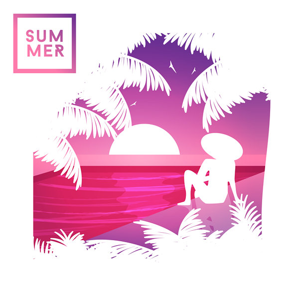 放松和日光浴附近的游泳池日落图片下载