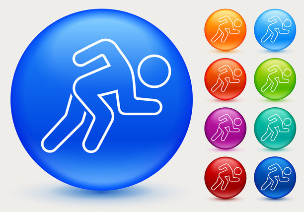 奔跑的男人的象征图片下载