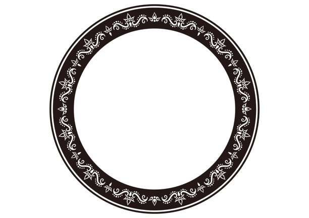 印度风格装饰画框矢量素材图片下载