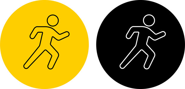 奔跑的男人的象征图片下载