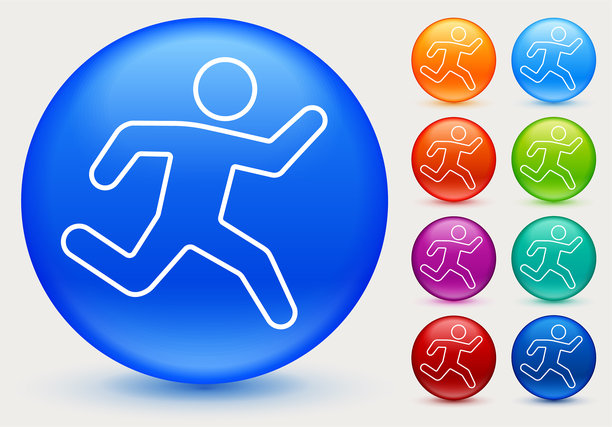 奔跑的男人的象征图片下载