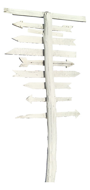 白色木制指示牌孤立照片图片下载