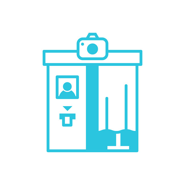 简易快照和打印照片亭服务图标图片下载