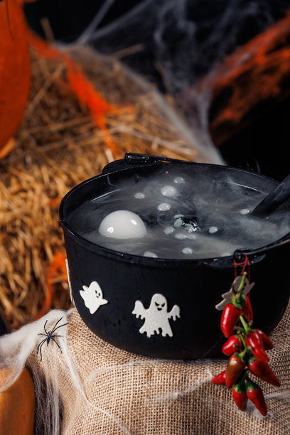 万圣节的照片区装饰。图片下载