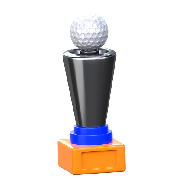 3D高尔夫锦标赛奖杯图标图片下载