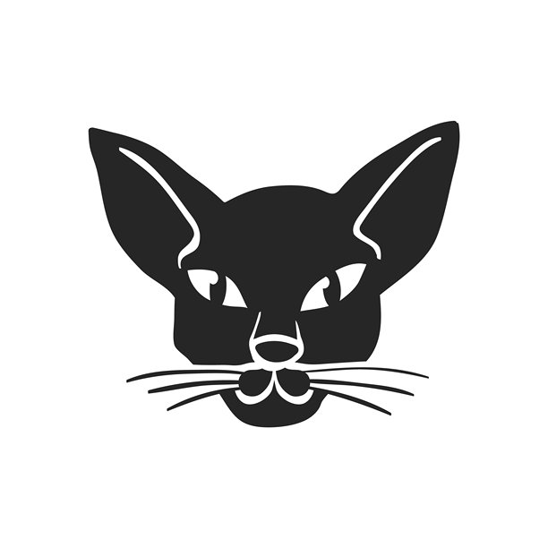 手绘图标家猫。动物彩色插图。图片下载