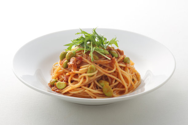 单张意大利面配番茄酱或肉酱的图片图片下载