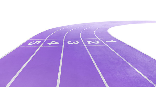 大型体育场跑步机的运动背景照片。图片下载