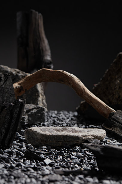 男性产品广告照片模板，炭黑主题。图片下载