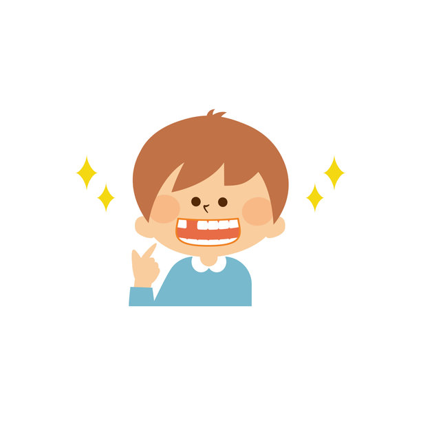 可爱的插图素材：儿童乳牙掉落图片下载