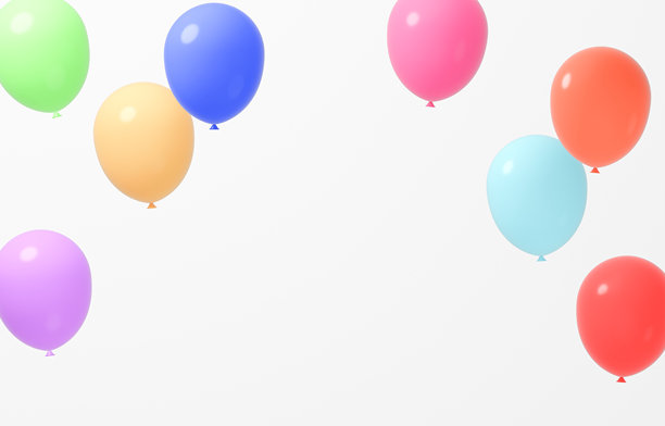 色彩缤纷的气球图片图片下载