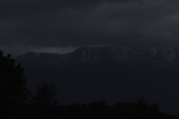 在查谟和克什米尔的斯利那格，帕哈尔甘旅行时拍摄的美丽雪山照片图片下载