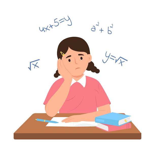 小学生思考解决高等数学定理。图片下载