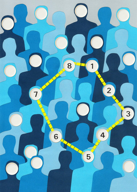 连接数的男人图片下载