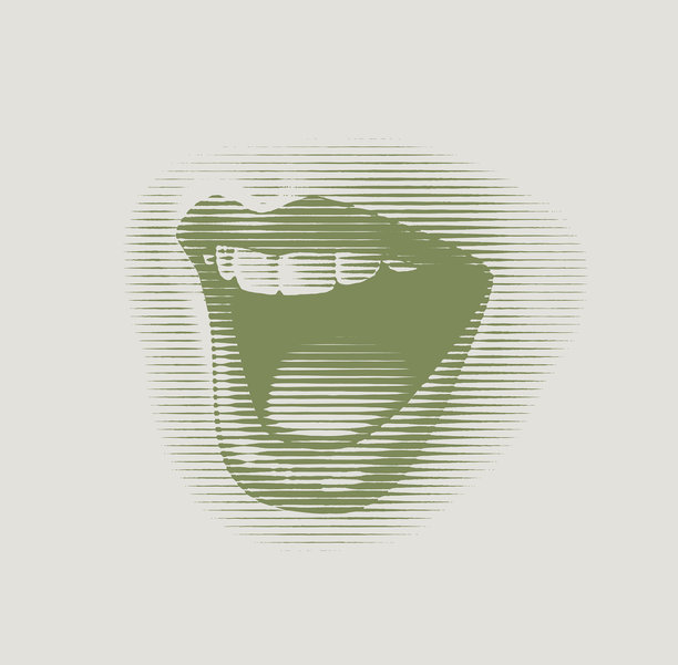 女人的嘴笑着，微笑着图片下载