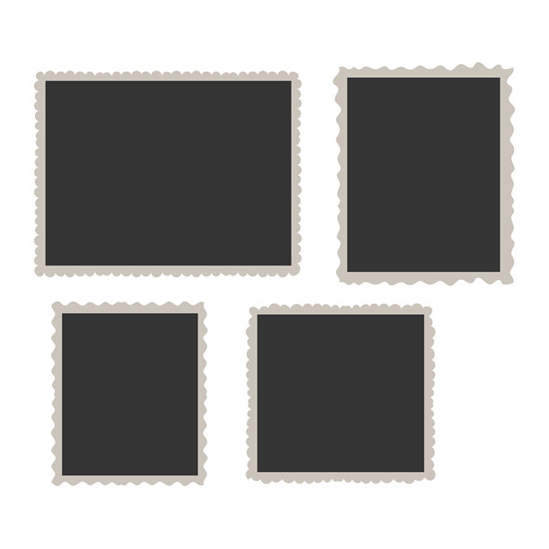 空白照片卡框，电影拍摄场景。复古怀旧摄影。设计模板或样机。复古照片图片下载