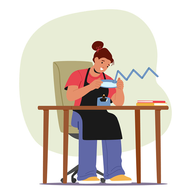 女性珠宝大师在工作场所制作奢华昂贵的手工戒指图片下载