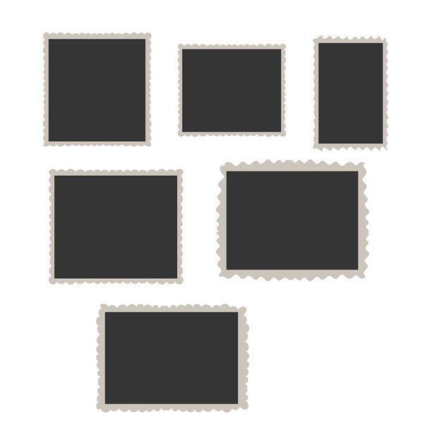 空白照片卡框，电影拍摄场景。复古怀旧摄影。设计模板或样机。复古照片图片下载