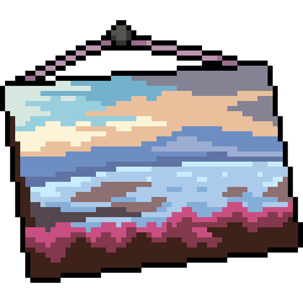 培根视角的像素艺术照片图片下载