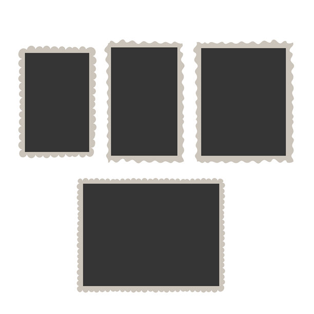 空白照片卡框，电影拍摄场景。复古怀旧摄影。设计模板或样机。复古照片图片下载